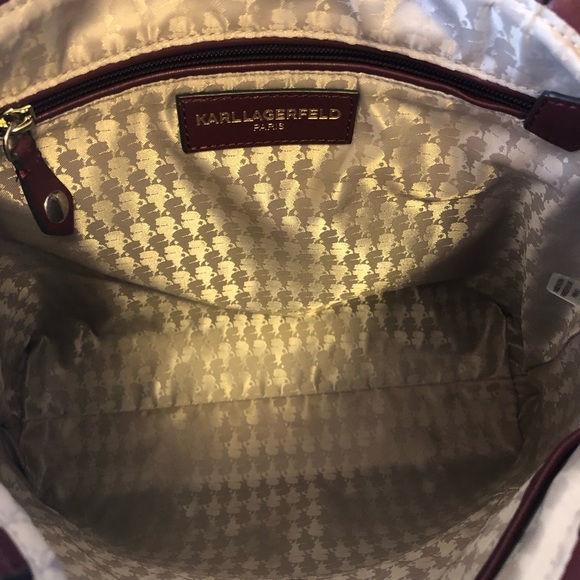 Karl Lagerfeld shoulder bag maroon - Picture 4 of 4